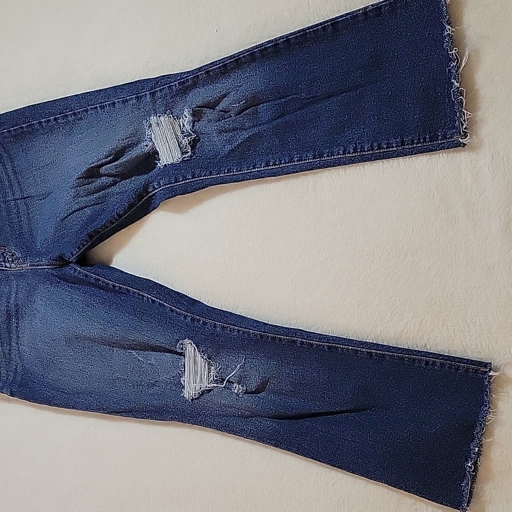 ELLA MOSS HIGH WAIST CROP FLARE PANTS - Picture 3 of 12